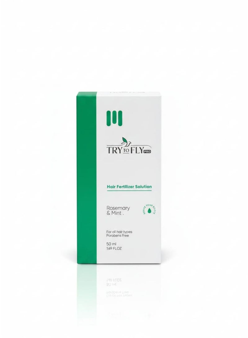 TryToFly hair fertilizer solution rosemary & mint for all hair types Parabens free 50 ml - Image 2